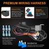NAOEVO Wiring Harness 12FT, Specially Customized for NAOEVO 6 Modes LED Light Bar, 12V 40A Relay for Switching Between Different Modes -2 Leads