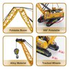 Joyfia 1: 55 Scale Crawler Crane Toy with Operating Buttons, Kids Construction Crane Vehicle Alloy Model Car, Boys Outdoor Sandbox Truck Toys Playset, Toddlers 3-8 Years Old Gifts