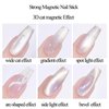 JERCLITY 1 Piece Cat Eye Magnet for Nails Lengthen Double Ended Cylindrical Nail Magnet Nail Magnet Tool for Cat Eye Gel Polish Nail Art(5.9inch)