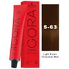 Schwarzkopf Igora Royal 5-63 Light Brown Chocolate Matt Permanent Hair Color and M Hair Designs Tint Brush (Bundle 2 items)