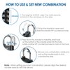 2 Pack TSA Approved Travel Luggage Locks, Combination Lock Alloy Body, Keyless 3-Digit Padlocks, Travel Sentry Accepted Compatible Padlock for Gym Locker, Golf Bag Case, Backpack, Black-by GIVERARE