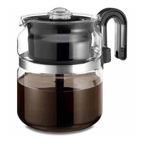 Medelco One All 8-Cup Capacity Stovetop Glass Percolator