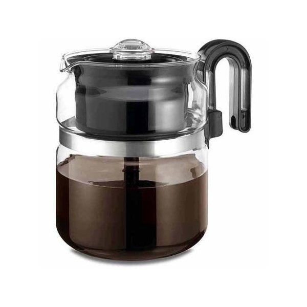 Medelco One All 8-Cup Capacity Stovetop Glass Percolator