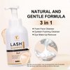 ACTROL Eyelash Extension Cleanser Eyelash Shampoo for Lash Extensions Foam Brushes for Lash Wash & Brushes Eyelid Cleanser for Makeup for Salon and Home Use (500ml)