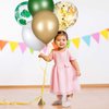 65 Pieces Jungle Safari Theme Balloons Green White Latex Balloons Palm Leaves Balloon Confetti Balloons with Balloon Arch Kit for Kids Boys Jungle Safari Birthday Baby Shower Decorations