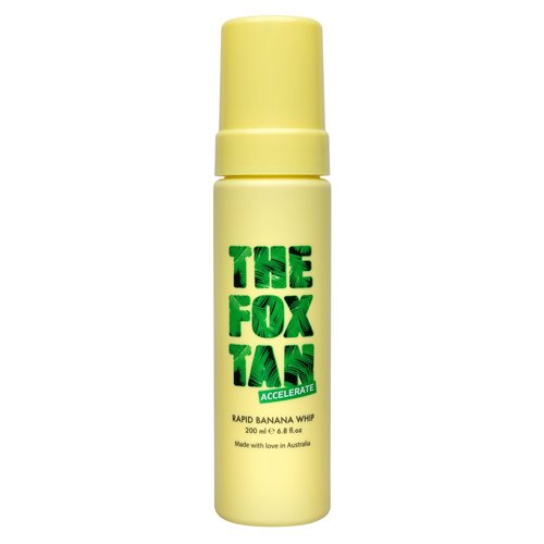 The Fox Tan Rapid Banana Whip, Natural Tanning Accelerator Lotion For Darker, Deeper & Faster Tans, Delivers Hydrated & Vibrant Skin, 200mL