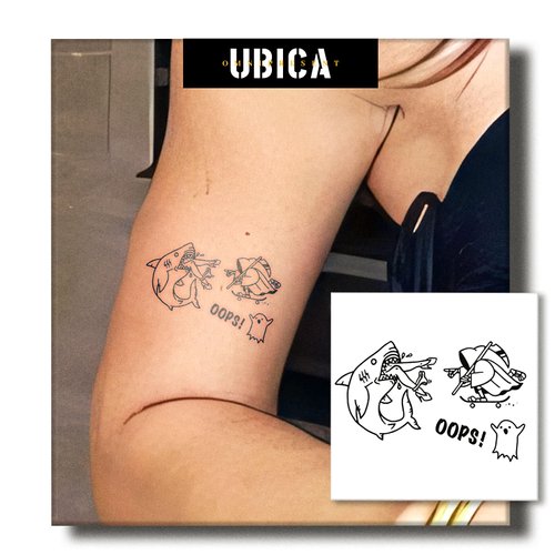 UBICA Temporary Tattoos Adult, 2 Sheets Fake Tattoos, Realistic And Long-Lasting Non-Reflective, ...