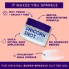 Unicorn Snot Face & Body Glitter Gel - Cosmetic-Grade Holographic Glitter - Stocking Stuffers for Women, Gifts for Teen Girls - Safe for Face, Easy Application & Removal - Aqua Glitter, 1.7oz (Galaxy)