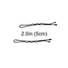 Amelia Beauty Products Standard Bobby Pin Waved | Hair Styling Accessories Hair Pins - for all Hair Types | 300 Gram in Clear Container Premium Pins Made in Italy - Black