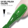 beautilux Hema-Free Green Gel Nail Polish Set- 6 Pcs Emerald Green Dark Green Gel Polish Color Soak Off LED Gel Nail Manicure for Women Girls