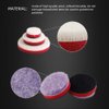 SPTA Mini Polishing Pads, 25mm 50mm 80mm Detailing Polishing Pads Car Detailing Kit Vehicle Buffing Pads Preserving Wax & Polishing Pads Paint Polishing Applicator (32Pcs) For mini Polisher -XBP123M58
