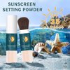 QIUFSSE Mineral Sunscreen Powder SPF Powder for Face Oil Control Long Lasting Sunscreen Powder for Face Natural Light Breathable Translucent Powder Setting Powder Makeup #01 Translucent