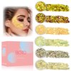 Boko 6pcs Body Glitter Gel, 60ML Total Gold Chunky Glitter Gel for Face Hair Body Glitter Makeup, Cosmetic Face Glitter Sequins for Halloween Christmas Mardi Gras Concert Party Rave Accessories