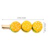 jojofuny Hair Clip, 3pcs Cartoon Food Barrettes Pins Novelty Hamburger Shaped Design for Women