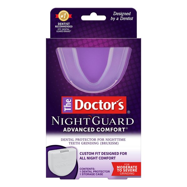 The Doctor's NightGuard, Mouth Guard for Grinding Teeth, Dental Guard for Bruxism, Night Guard for Teeth, 1 Pack