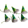 Haourlife St. Patrick's Day Cat Toy Catnip Toy Mouse Toy-6 Packs