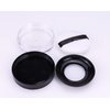 AKOAK Capacity 10 ml(0.33 oz) No Leaks Empty Reusable Plastic Loose Powder Compact Container DIY Makeup Powder Case with Sponge Powder Puff,Elasticated Net Sifter and Threaded Screw Lid