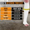Doc Miller Open Toe Compression Socks, 20-30 mmHg, Toeless, Support Circulation, Shin Splints, Calf Recovery, Post Op, Knee High, Medical Grade, White Socks, Small Size for Men & Women, Pair
