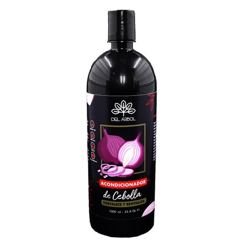 del arbol Onion Hair Conditioner Red Onion and Aloe Vera Hair Strength Conditioner - Boosts Shine, Revitalizes Thinning Hair- Paraben Free - Family Size 33.8 fl. oz