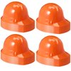 Sumind 48 Packs Party Construction Hats Kids Worker Soft Plastic Hat Age for 3 4 5 6 7 8 Kids Dress up Birthday Supplies(Orange)