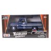 1966 Chevy C10 Fleetside Pickup Truck, Dark Blue - Motormax 73355 - 1/24 Scale Diecast Model Toy Car, unisex-children