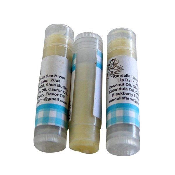 Set of 3 Lip Balm, Blackberry, Randalia Bee Hives