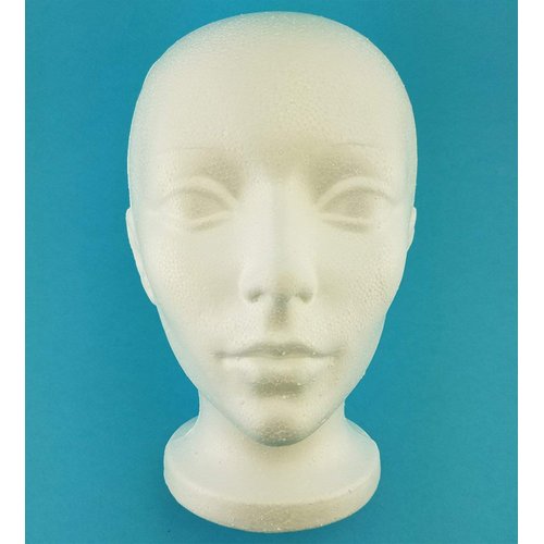 Styrofoam Smoothfoam Mannequin Wig Head