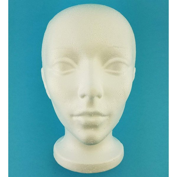 Styrofoam Smoothfoam Mannequin Wig Head