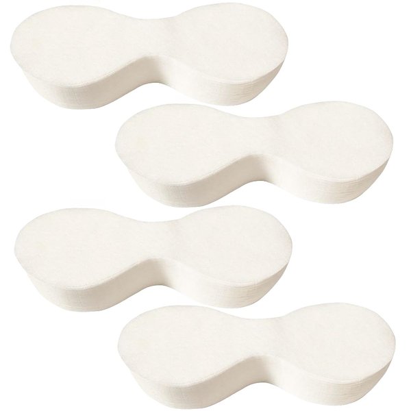 HNOYGNU 400 Sheets Disposable Eye Mask Paper, Non Woven DIY Eye Paper, Cotton Spa Eye Pads for Facials, Disposable Eye Pillow Covers Moisture Retention