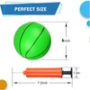 6 Inch PVC Mini Basketball for Indoor Basketball Hoops, Soft 6" Rubber Small Replacement Basketball for Over Door Basketball Hoop Sets, Little Pool Basketballs for Kids Toddler(4 PCS with Air Pump)