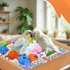 HOSUKU Colorful Bird Foraging & Shredding Toys Box – Safe Bird Toys for Parakeets, Cockatiels, Conures & Small Birds, Perfect for Christmas & New Year