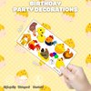 100 PCS Chicken Birthday Party Decorations Favors Supplies Yellow Chicken Farm Animals Decor Stickers Temporary Tattoos For Girls Boys Gift School Prizes Rewards