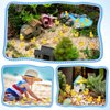 GADIEDIE 260pcsYellow Mini Resin Ducks, Tiny Duck for Home Hide Prank Game Dollhouse Decor Aquarium Potted Miniature Landscape DIY Ornament