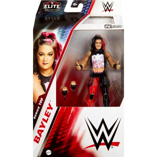 Mattel WWE Elite Collection Action Figure & Accessories, Series #109 Bayley 6-inch Collectible with 25 Articulation Points & Swappable Hands