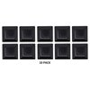 10 PACK-BLACK-6X6 FENCE POST PLASTIC CAP-(5 5/8 X 5 5/8) Pressure Treated Wood Made In USA