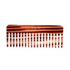 Amelia Beauty Cellulose Acetate 6in Rake Detangling Comb, Handmade, Smooth Edges, Eco-Friendly Plant Based Material, Course Teeth - Tortoise Shell Color