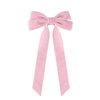 2Pcs Velvet Hair Bows Ribbon for Women Big Fall Alligator Clips Bowknot Hair Ponytail Holder Accessories for Women Girls Toddlers Teens Kids (Pink*2)