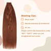 YMEYME Natural Tape in Hair Extensions Semi-Permanent Real Human Hair Straight #33 Copper Dark Auburn Hair Extensions 50g 20pcs 16inch