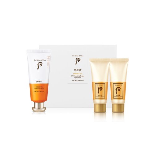 Generic Whoo Essential Sun Cream Set. (Free 2 Gifts Cleansing foam)/All Skin Types. Made in KOREA.