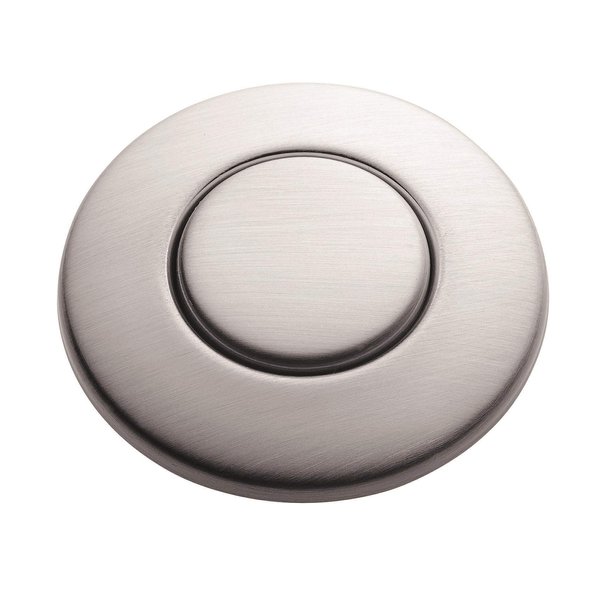 INSINKERATOR Air Switch Decorative Button for INSINKERATOR Dual Outlet Garbage Disposal Air Switch Kit, STC-SN, Satin Nickel