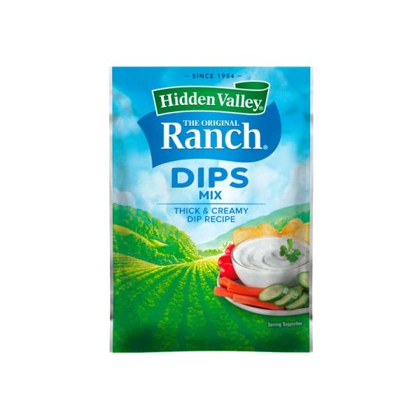 Hidden Valley Ranch Dip and Salad Dressing Mix 1oz Packs (Pack of 12) (Fiesta)