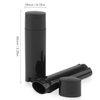 20Pcs 5g Oval Lip Balm Containers Empty Refillable Plastic DIY Lipstick Lip Gloss Tubes Holder Chapstick Tube Crayon Pipe Bottle Case (black)