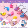 KELENO 98 Unicorn Party Favors Birthday Supplies for Girls Kids Straw Bubble Silicone Band Sticker Rainbow Unicorn Toy Gift Filler Goodie Bag Stuffer Unicorn Party Supplies