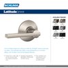 Schlage F10 V LAT 619 Latitude Door Lever, Hall & Closet Passage Lock, Satin Nickel