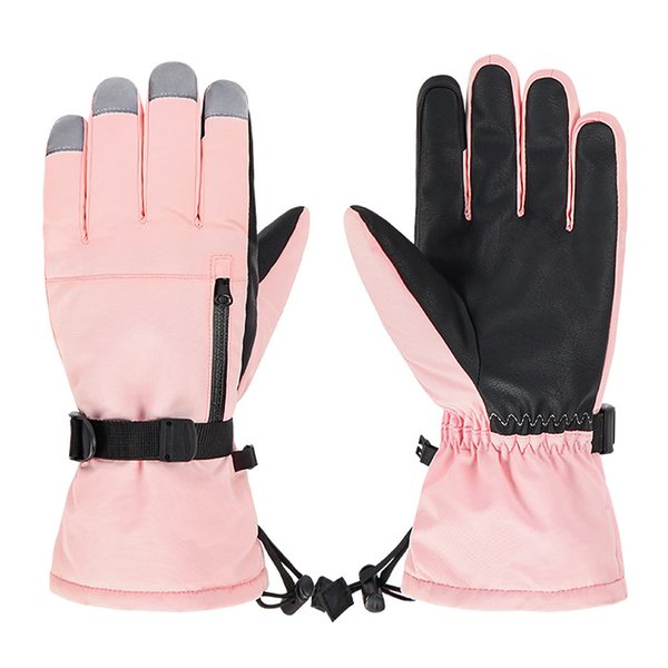 Zando Kids Gloves for Boys Girls Winter Snow Gloves Kids Ski Gloves Waterproof Insulated Snowboarding Gloves Outdoor Gloves Windproof Gloves Warm Gloves Toddler Gloves Mittens Pink 6-8