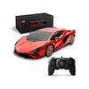BEZGAR Remote Control Cars - 1:24 Scale Officially Licensed RC Series Lambo Sián FKP 37, Electric Sport Racing Hobby Toy Car Model Vehicle for Boys and Girls Teens and Adults Gift (Red)