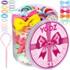 YGDZ Hair Accessories Set: 300 Elastic Rubber Bands, 150 Small Hair Ties for Toddlers and Kids, 100 Bands for Thin Hair, 20 Baby Hair Bows for Girls