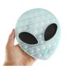 Curious Minds Busy Bags 1 Glow in The Dark Alien Bubble Pop Fidget Toy - Silicone Push Poke Bubble Wrap Fidget Toy - Press Bubbles to Pop - Bubble Popper Sensory Stress Toy OT (Random Color)