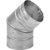 M&G DuraVent 3PVL-E45R Duravent Elbow Insulated 3 Inch Double Wall 45 Deg. Steel
