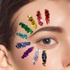 Teenitor Body Glitter Face Glitter Makeup Festival Glitter Gel, 12 Colors Face and Body Glitter Gel, Hair Glitter Gel, Glitter Gel Makeup, Glitter for Face and Hair, Body Makeup